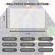 fl WALLPAPER DINDING 3D FOAM BATA PUTIH 40X70 CM a6y6t5-v1ff