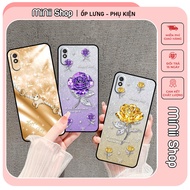 Xiaomi Redmi 9A case printed with beautiful flowers and cute horses embossed