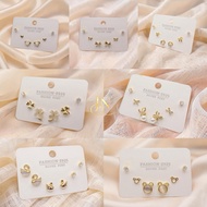 June 9| 3-in-1 Earrings Set ｜Silver Posts ｜Sensitive ear friendly