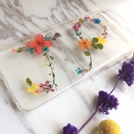 原創乾燥花 英文字母手機殼 二字區 客製化