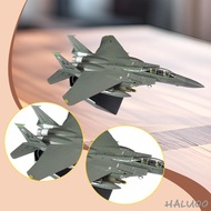 [Haluoo] 1/100 Scale F-15E Fighter Model Plane Figurine for Bookshelf Bedroom Home