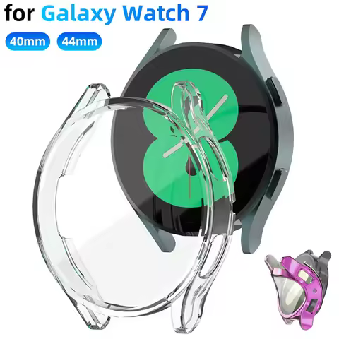 Case For Samsung Galaxy Watch 7 40mm 44mm Screen Protector TPU Full Coverage Protective Cover For Ga