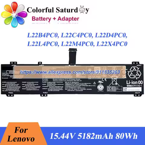 Genuine L22B4PC0 L22C4PC0 L22D4PC0 L22L4PC0 L22M4PC0 L22X4PC0 Battery for Lenovo Legion Pro 5 16ARX8