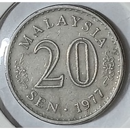 ( Syiling ) 20 Sen 1977 / Malaysia Parliament House