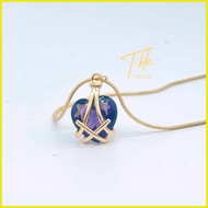 Gold@o_Cubic:WJ_Zirconia:YQ_Birthstone:EN_Heart:oZ_Barbie:O_Pendant:z_Necklace;s`Accessories Plus P