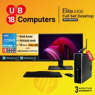 Hp Elite 8300 Full Set Desktop i7/ Win 11, MS Office, 19Inch Monitor (Free Wifi-Adaptor)