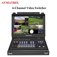 Avmatrix 6 Channel Video Switcher PVS0615 PVS0615U PVS0613/0613U/0403U SDI HDMI for Streaming TV Bro