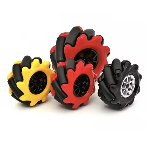 60MM Omni Wheel Mecanum ABS Plastic Colored Rubber Wheel DIY ROS Robot Car TT N20 G25 Motor 4/5/6mm 