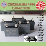 BM Original (1.2uF -6uF)450v AC 4 Pin Capacitor For Aircond Blowers