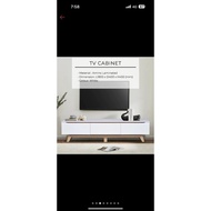 Tv cabinet white colour 6" feet