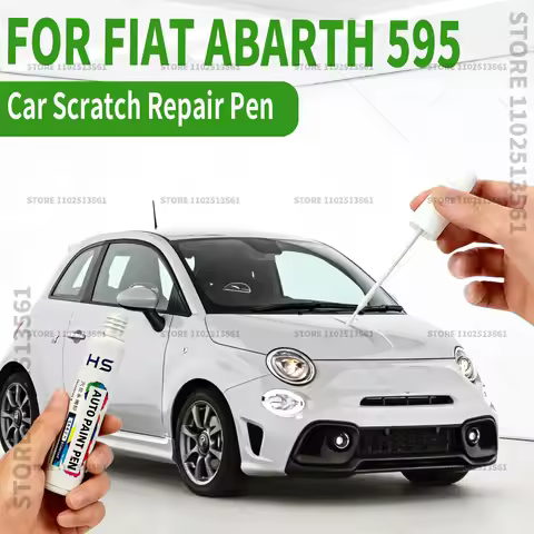 Car Paint Repair Pen Paint Scratch Repair Accessories For FIAT Abarth 595 Abarth Red Black Gara Whit