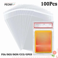 PEONYSG 100 Sheets PSA BGS Card Brick Film, Strong Transparent PSA BGS Slab Sleeve,  Waterproof Dura