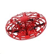 Quadcopter interactive UFO drone with smart navigation - Cherry Red