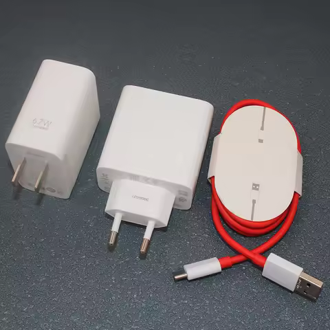 OnePlus 67W SuperVOOC EU US Fast Charger Power Adapter Type C Cable For OnePlus 11 10 1+ Pad ACE Rac