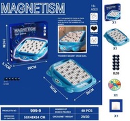 全城熱賣 - 旋轉磁力感應棋益智磁性對戰棋子親子互動桌面專注力遊戲玩具英文彩盒-海龜20顆踩雷磁力感應棋
