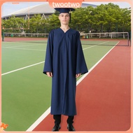 twt Bachelor Degree Ceremony Attire Bachelor Graduation Uniform Bachelor Graduation Gown with Hat V-