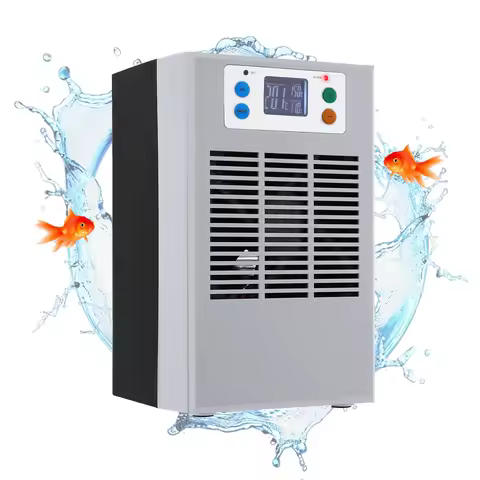 100W Fish Tank Cooling Heating Machine, Aquarium 30L Fish Tank Water Heater Air Conditioner LED Scre