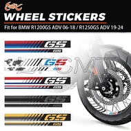 Front Rear Motorcycle Wheel Sticker Rim Decal Fit for R1200GS R 1200 GS ADV 2006-2018 R1250GS R 1250