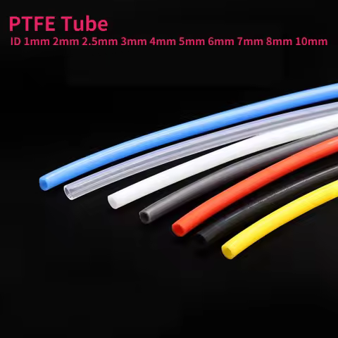 1 Meter 1mm 2mm 2.5mm 3mm 4mm 5mm 6mm 7mm 8mm 10mm PTFE Tube For 3D Printer Parts Pipe J-head