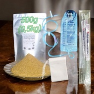 1 Medical/GREETMED bag (1200ml) + 15 filter bags + 10 plastic infusion lines fr12_500mm+500G ENEMA D