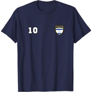 Men's cotton T-shirt Israel Number 10 Soccer Flag Football # Ten Jersey Israeli T-Shirt 4XL , 5XL , 6XL