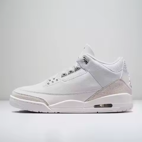 Nike Air Jordan 3 Unisex Casual Shoes Classic Leather Upper & Cushioned Comfort for Everyday Street 