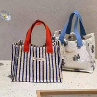 Cute High-value Canvas Lunch Bag Portable Large Capacity Handbag Gift Bag Small Tote Bag For J3p5