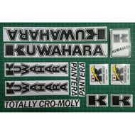 BMX Kuwahara Pantera Decal Transparent Sticker Set For BMX Size 20"