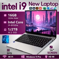 New Intel Core i9 14.1" Ultrabook Laptop 16GB RAM 1TB SSD DDR4 2TB M.2 SSD Windows 11 Pro+Office Bus