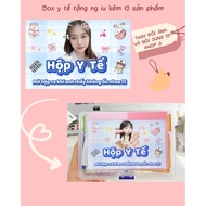 (Meaningful giftPiece) Medical gift box with cute and meaningful kute print and 12 products for dail