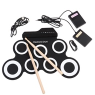 Hand Roll USB Electronic Drum Portable Rack Drum Practice Drum Folding Silicone Hand Roll Electronic