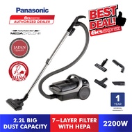 Panasonic Cyclone Bagless Canister Vacuum Cleaner (2200W) MC-CL609/MC-CL609HV47 with HEPA Filter
