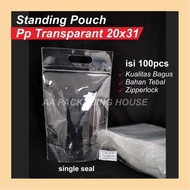 STP Standing Pouch Plastic 20 x 30 20x30 20x31 20 x 31 single seal | 100pcs Food Container Bekas Pla