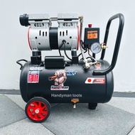 Handyman **รับประกัน 1 ปีเต็ม** ถังลม ปั๊มลม ปั๊มลมโรตารี่ ปั๊มลมออยฟรี 30 ลิตร กำลัง 1200W มอเตอร์ท