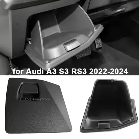 Left Driver Side Storage Box Console Storage Glove Box Holder For Audi A3 S3 RS3 2022-2024 Interior 