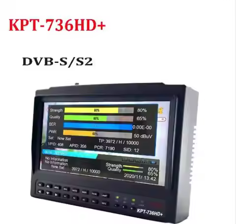 kpt-736hd plus sat finder hd test cctv camera DVB-S2 MP4 HEVC(H.265) AVS/AVS+ with hd & AHD & AV inp