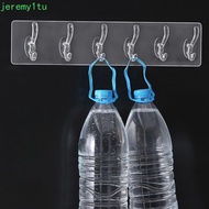 JEREMY Storage Rack Practical Transparent Autohesion PVC for Bathroom,Kitchen Clothes Hanger