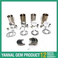 For Mitsubishi  Cylinder liner kit 4DQ5 Excavator Engine Parts