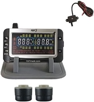 TST 507 Tire Pressure Monitoring System with 2 Hybrid Sensors and Color Display for Metal/Rubber Valve Stems by Truck System Technologies, TPMS for RVs, Campers and Trailers