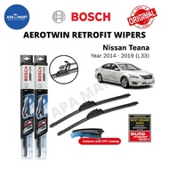 Bosch Aerotwin Retrofit U Hook Wiper Set for Nissan Teana L33 (Year 2014-2019 (L33)(26"/16")
