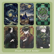 【26】Harry Potter Magic School ID Card Holder Student Card Cover Kids Lanyard Mrt Card Cover Holder