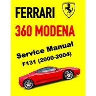FERRARI 360 MODENA F131 (2000-2004) SERVICE WORKSHOP MANUAL