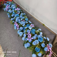 ✿ADVOCATE✿ Artificial Flowers Runners for Outdoor Wedding Dinning Table Centerpieces Fake Flower Row