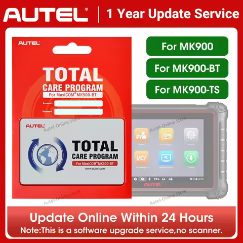 Autel One-Year Update Service Software Subscription Annual Subscription online For Autel MK900, MK90
