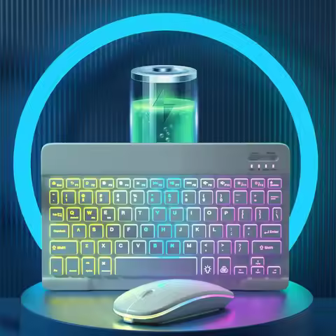 Wireless backlight bluetooth keyboard for ipad mobile phone tablet RGB colorful gradual change lumin