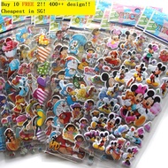 [Cheapest]💓BUY 10 GET 2 FREE 💓★400 Over Designs ★Waterproof Sticker★3D STICKERS★Childrens Day