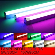 T5 LED Neon TL Lamp 6W 30CM 10W 60CM 15w 90cm 20W 120CM Colorful Tube