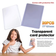 Transparent PVC Insert Card Holder Protect Credit Card Sleeves Clear Waterproof Card Protector