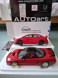 千禧VTEC  AUTOart / OTTO 1/18 Honda Civic Mugen RR fd2 & NSX-R Na2模型