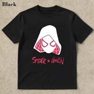 Spider Gwen Logo Print Summer Short Sleeve T Shirt